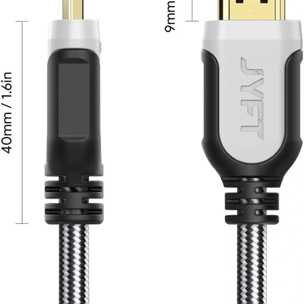 HDMI Cable 6ft - HDMI 2.0 (4K @ 60fps), High Speed with Ethernet 18Gbps